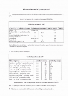  Vlastnosti rozhodné pro registraci